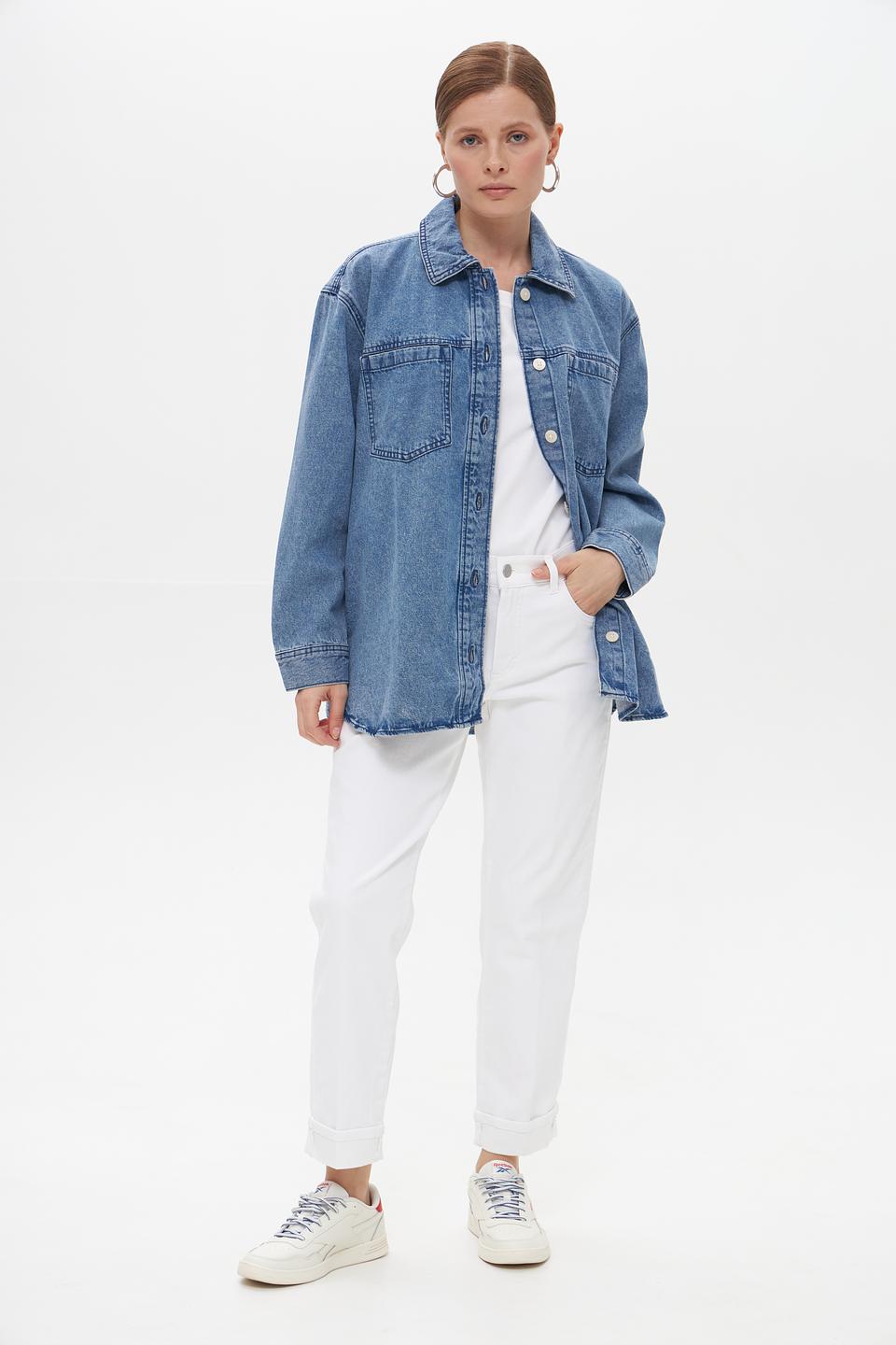 Джинсы Angels укороченные белые