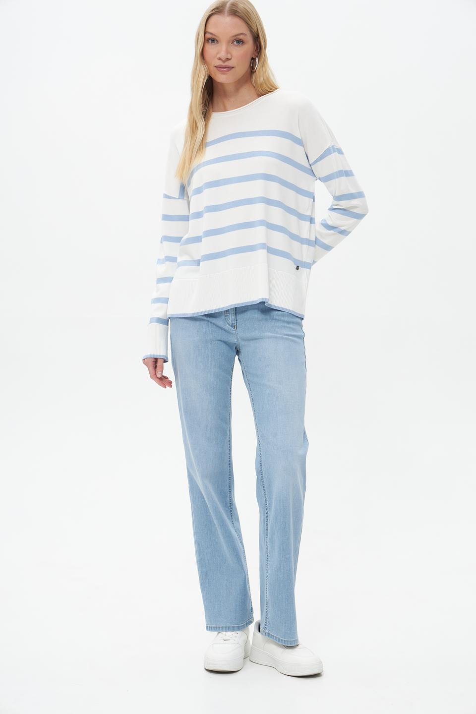 Джинсы ZRS прямого кроя голубые