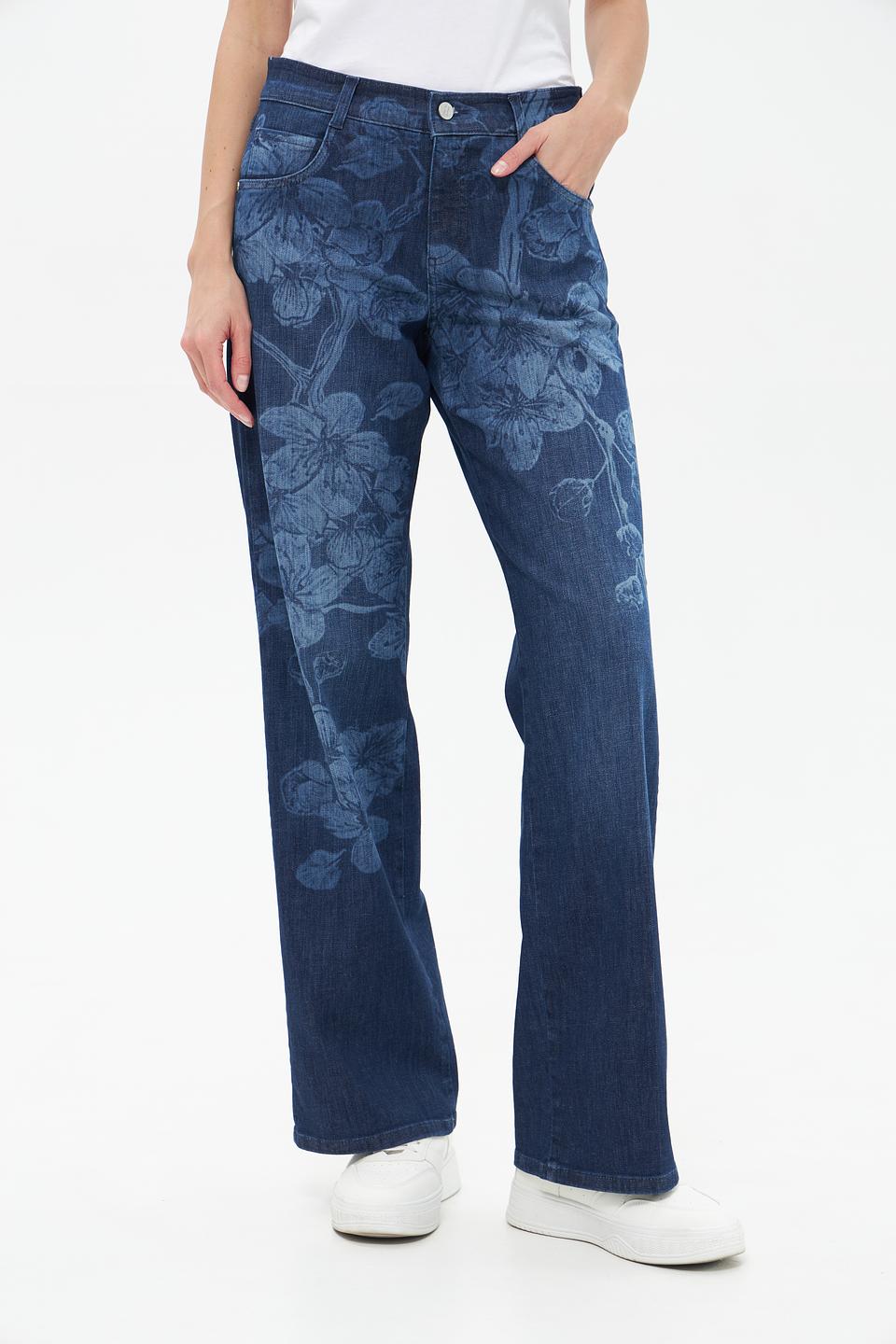 Джинсы Angels с цветочным принтом