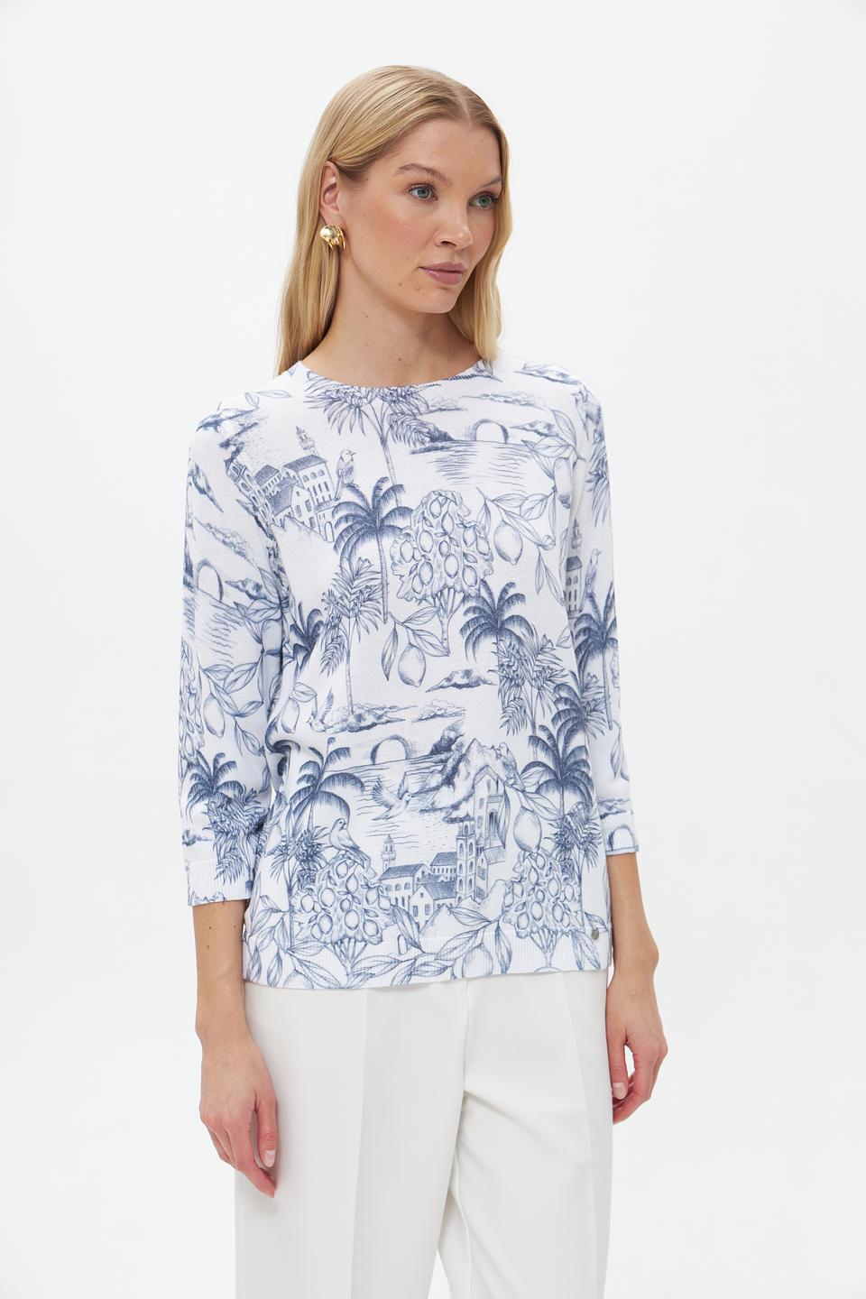 Пуловер Gollehaug с принтом