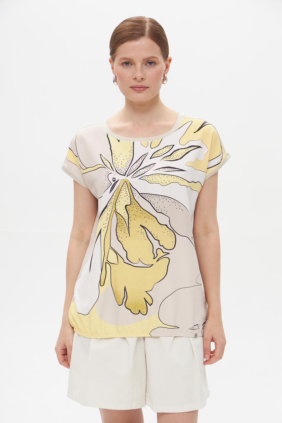 Футболка Gollehaug с принтом листьев