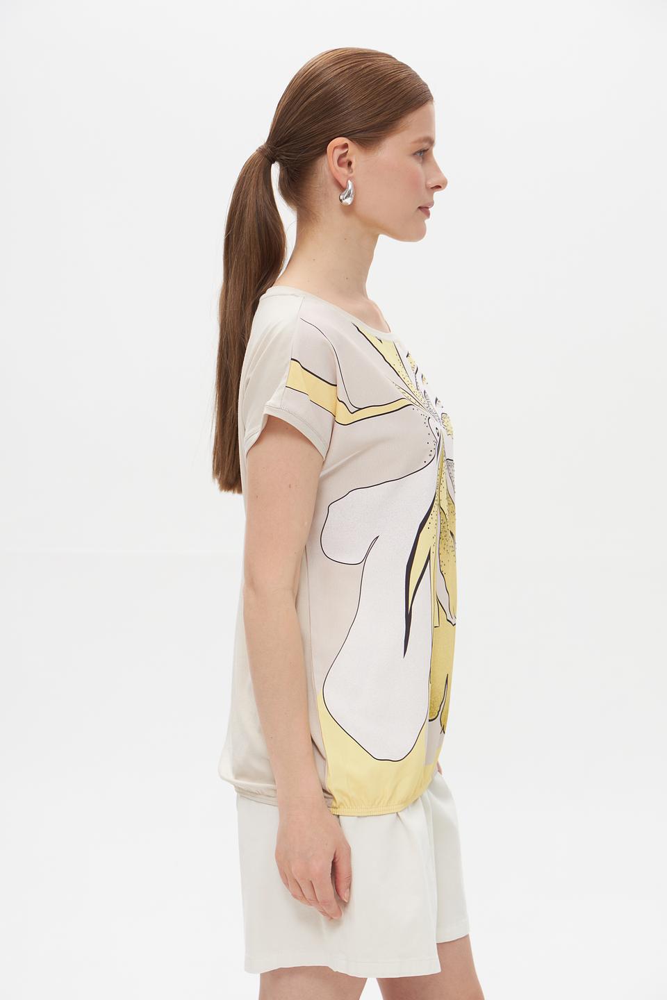 Футболка Gollehaug с принтом листьев