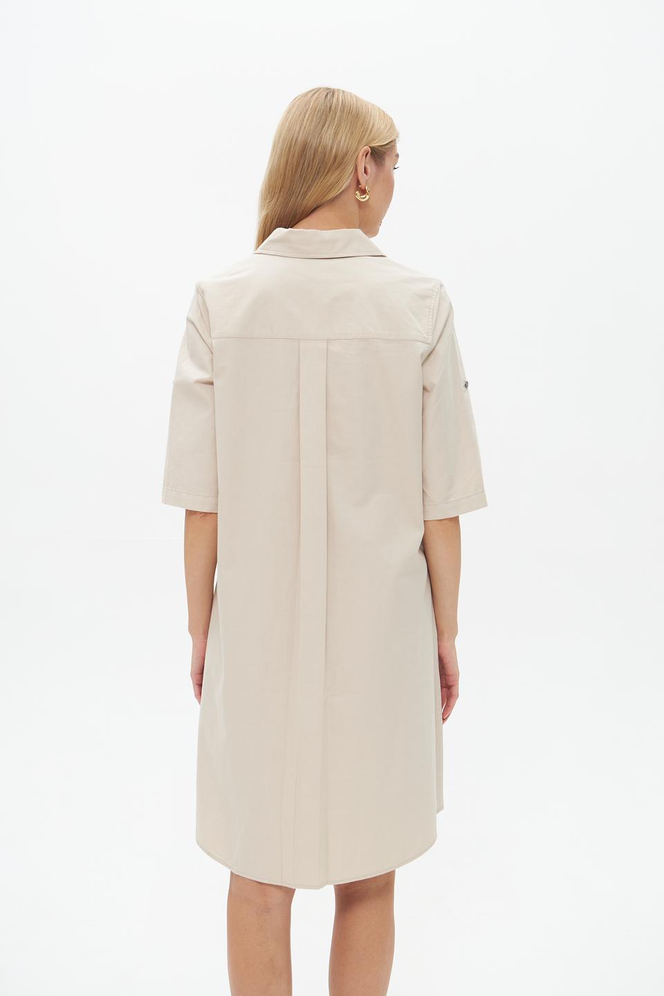 Платье Catnoir приталенное бежевое