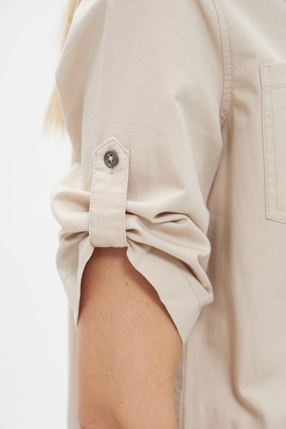 Платье Catnoir приталенное бежевое