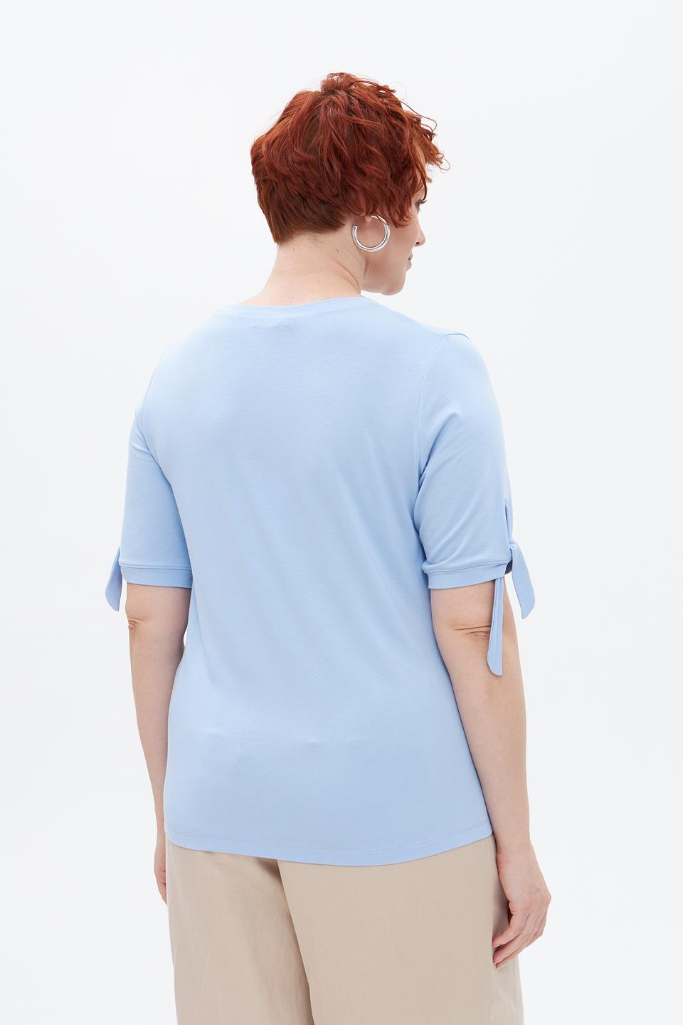 Футболка Tuzzi с вышивкой голубая