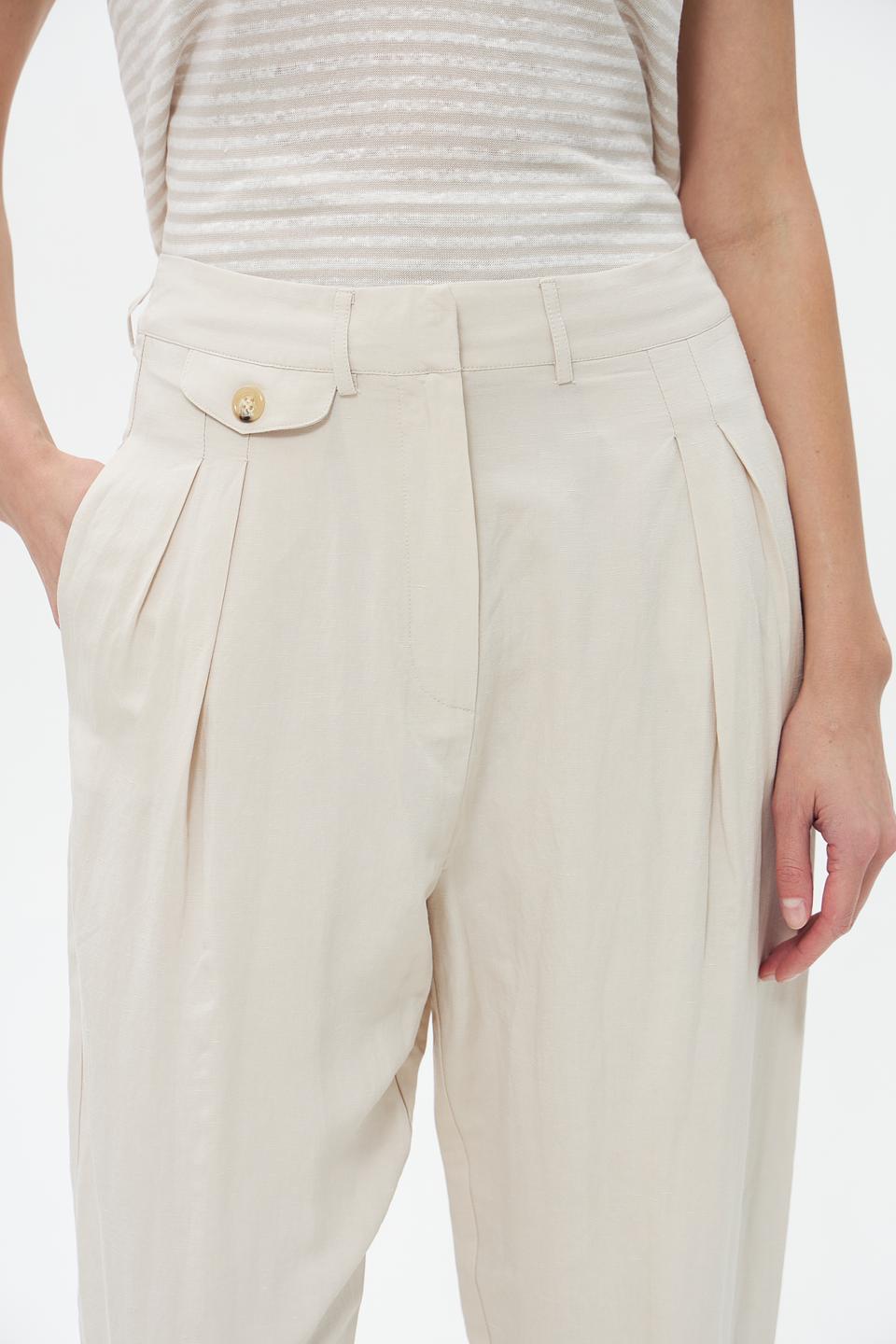 Брюки Catnoir классические бежевые