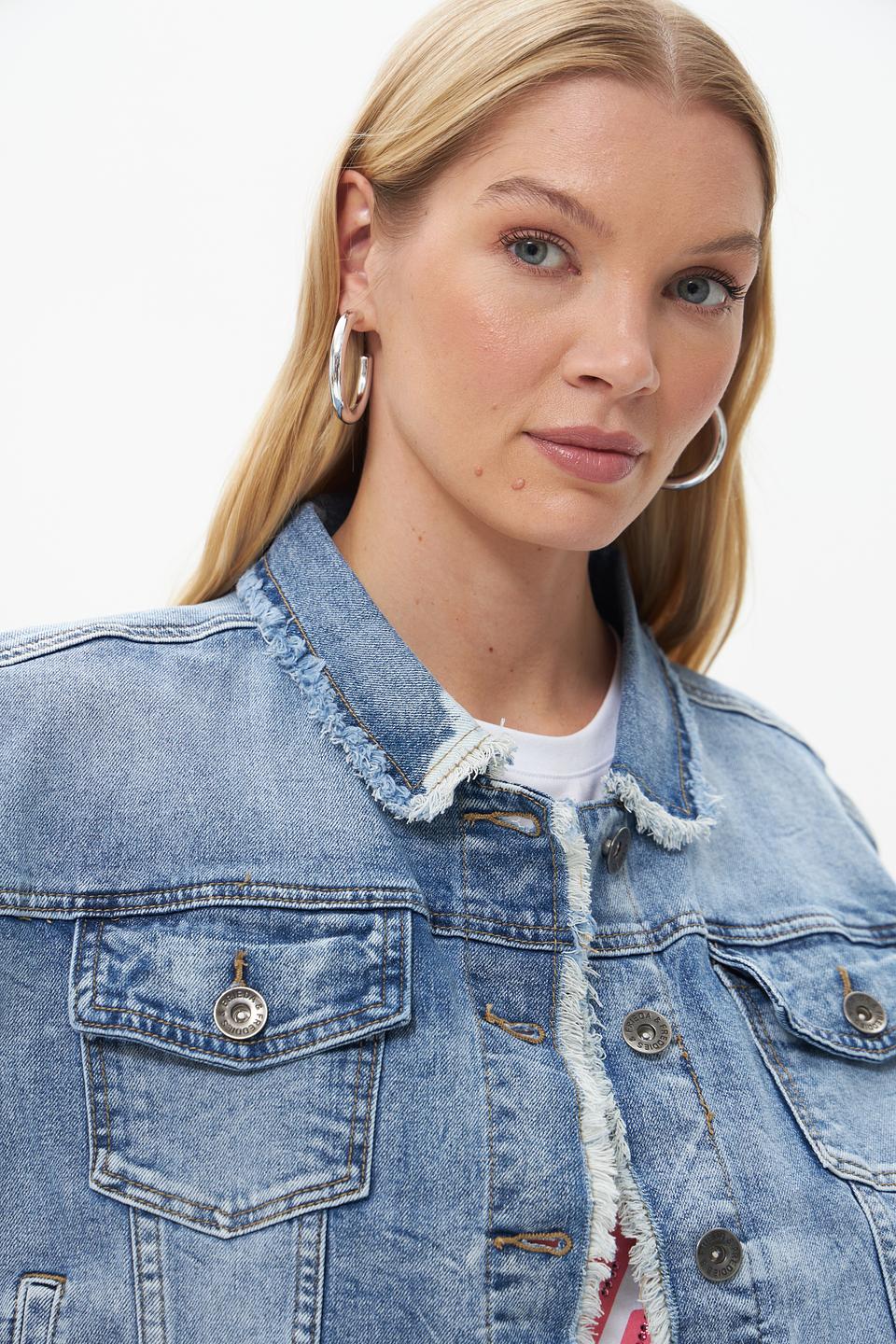 Жилет Frieda and Freddies джинсовый с мехом