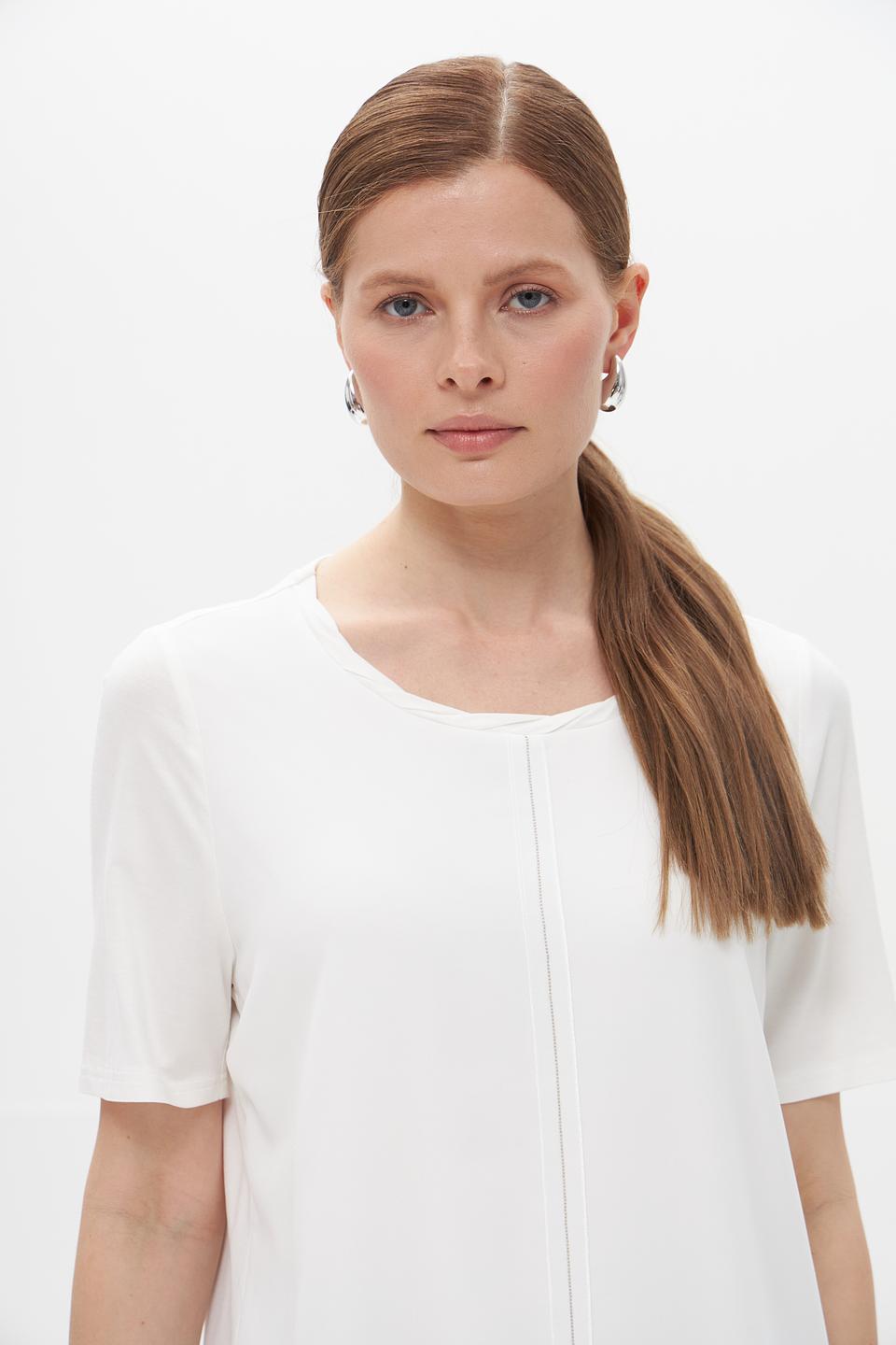 Блузка Frank Walder белая с разрезами