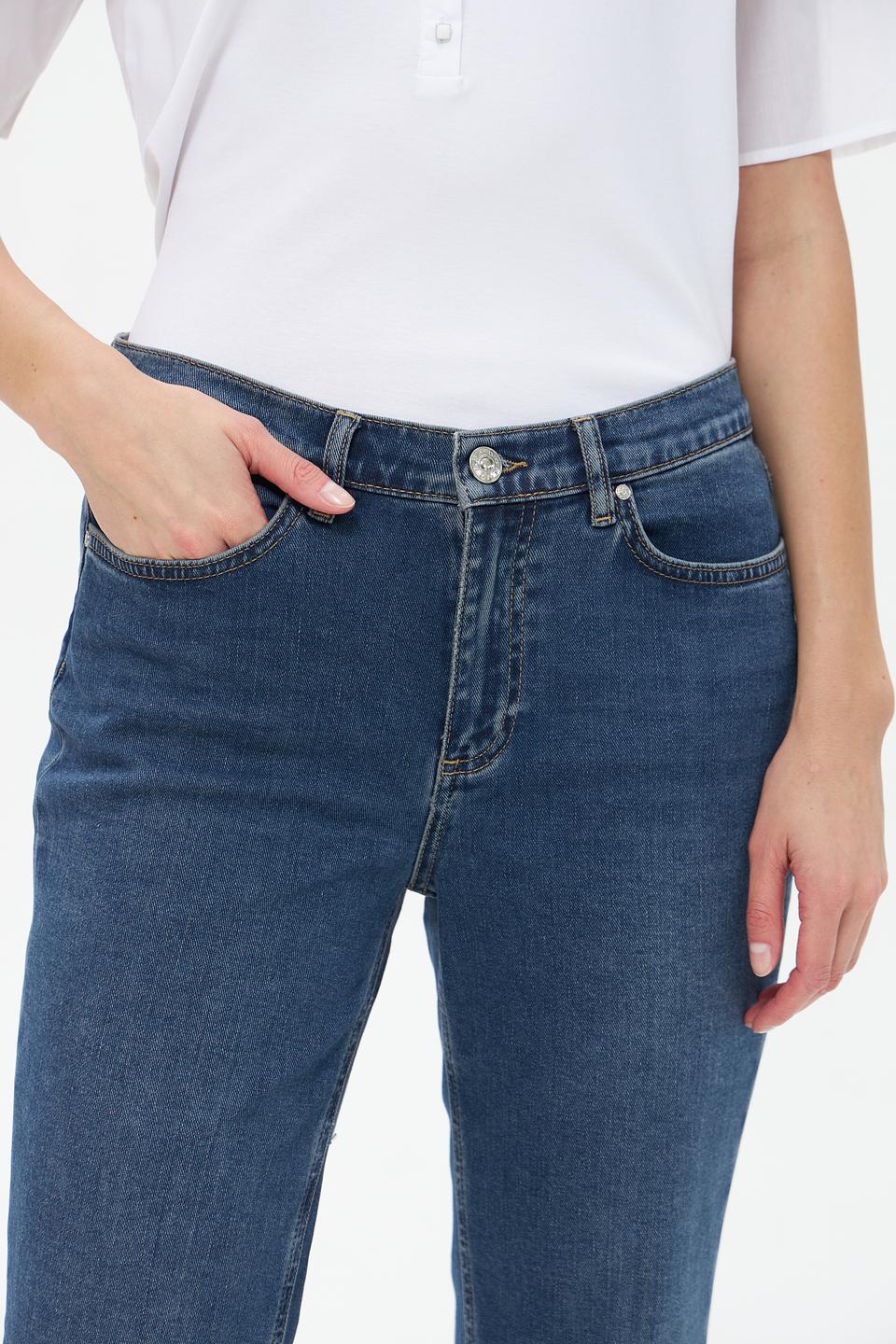 Джинсы клёш Oui синие