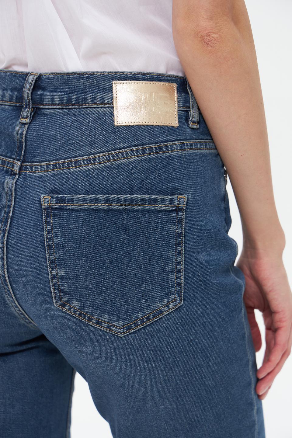 Джинсы клёш Oui синие