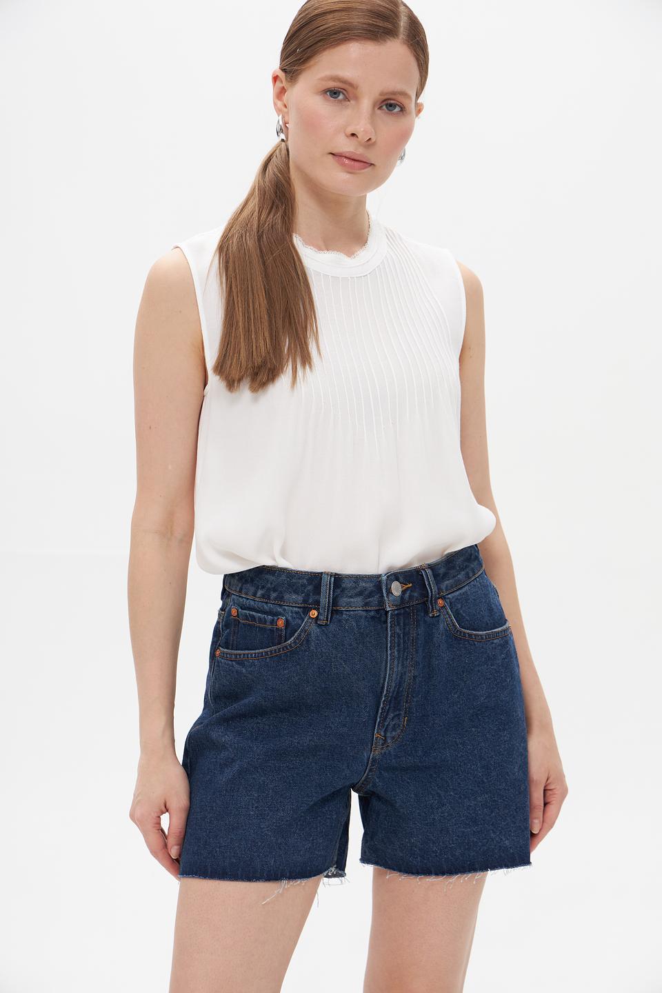 Белая вискозная майка Cinque с кружевной отделкой