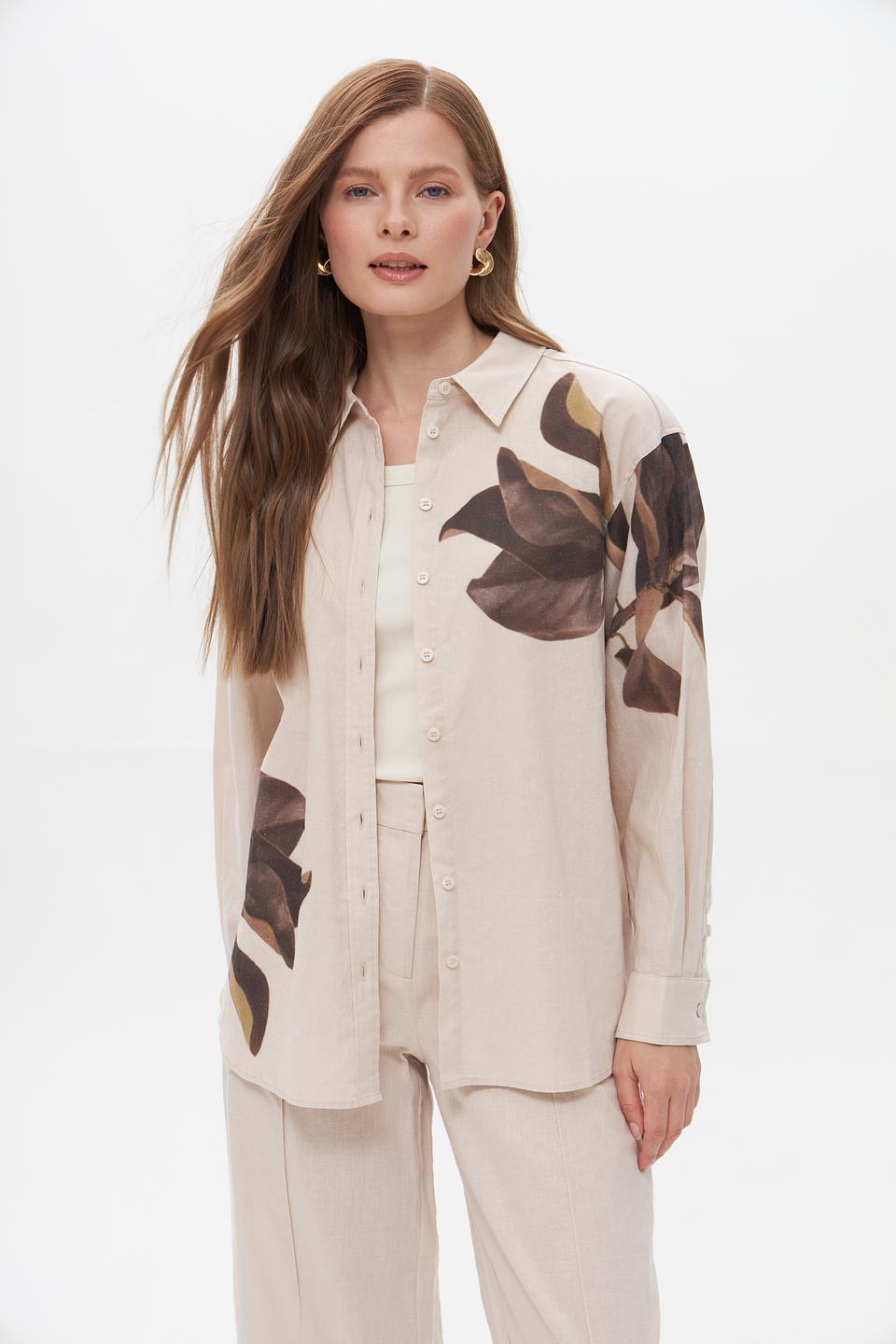 Блузка UNQ с цветочным принтом