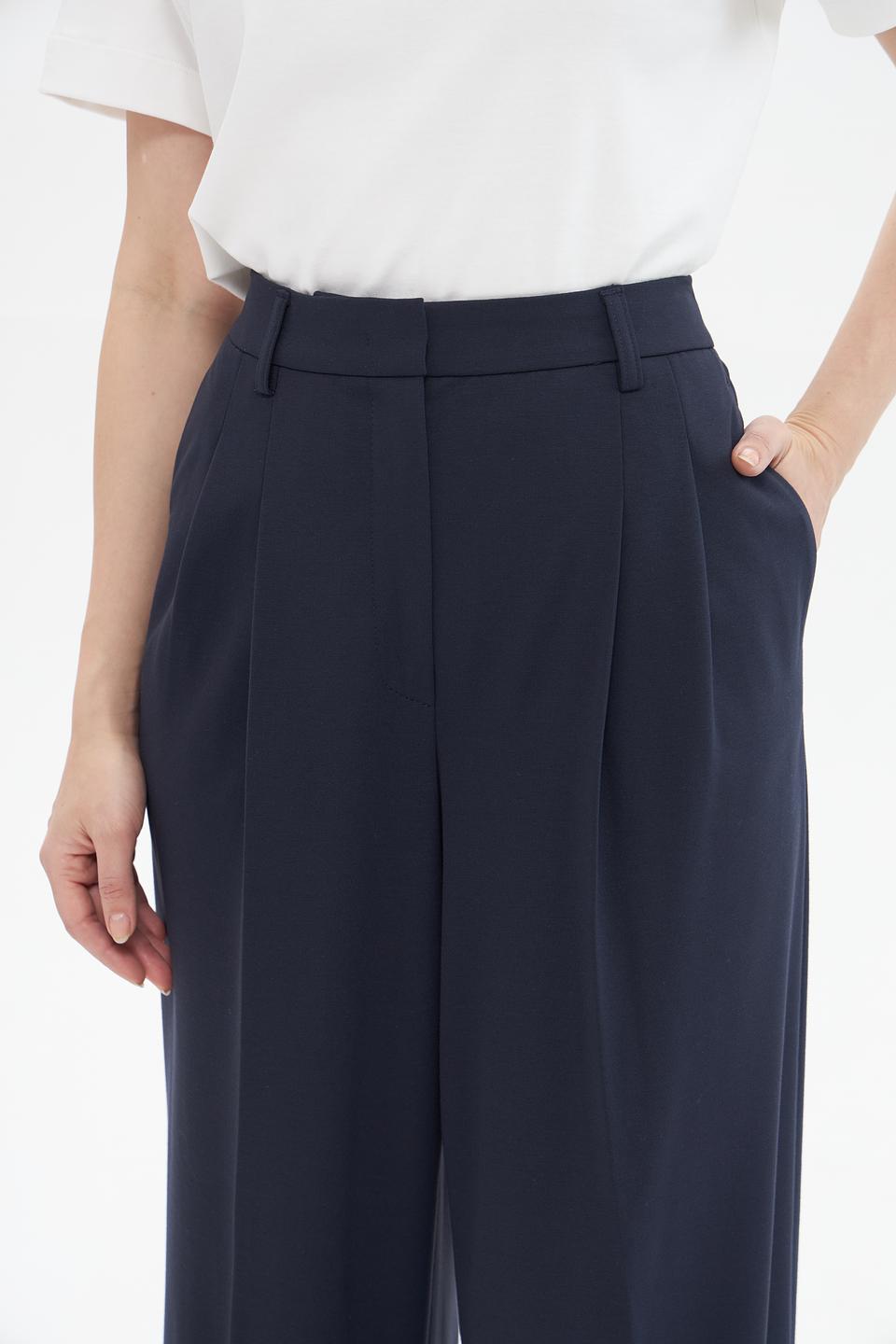 Брюки палаццо Lecomte темно-синие