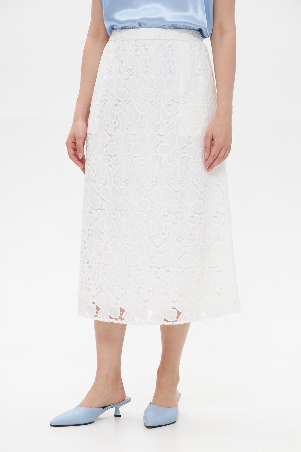 Юбка UNQ с цветочным кружевом