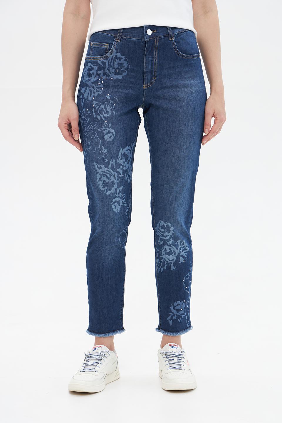 Джинсы с вышивкой Rabe collection