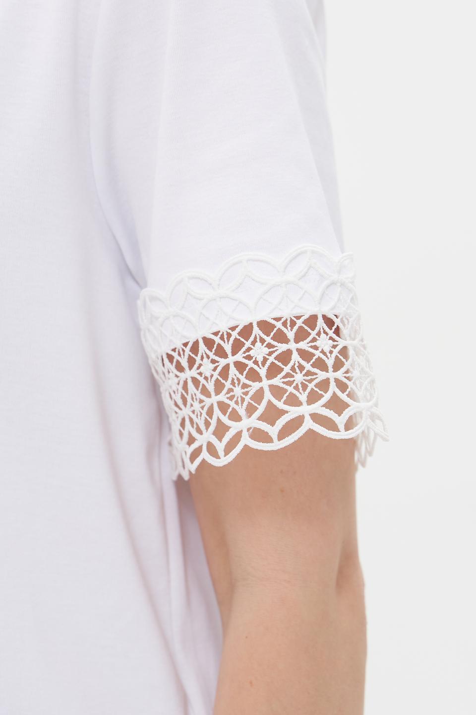 Футболка Marc Cain с кружевом