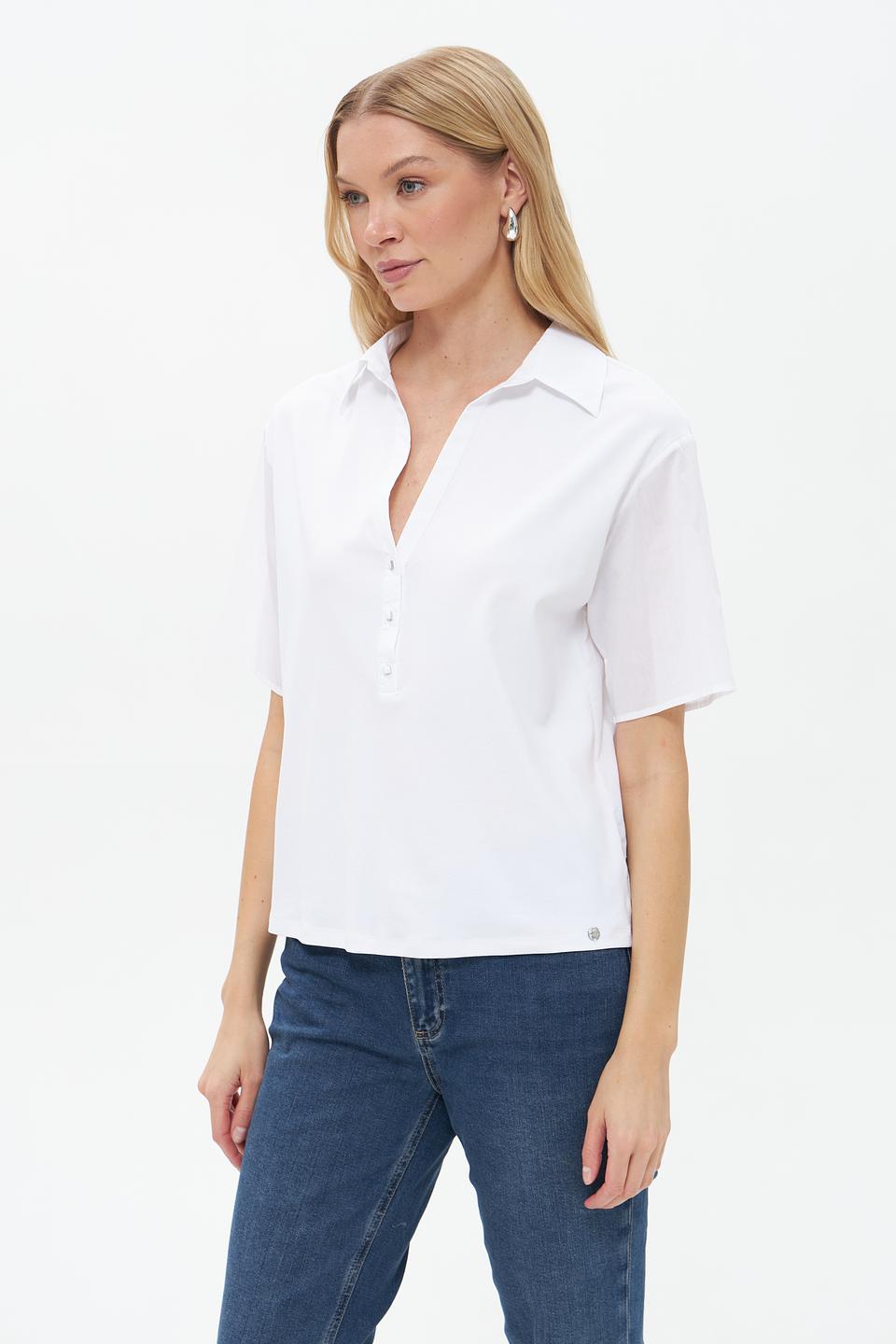 Блуза Marc Cain с V-образным вырезом