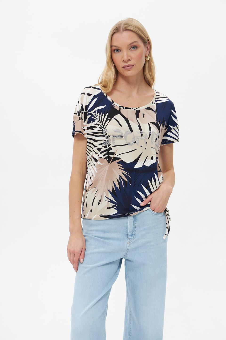 Футболка Pezzo с тропическим принтом