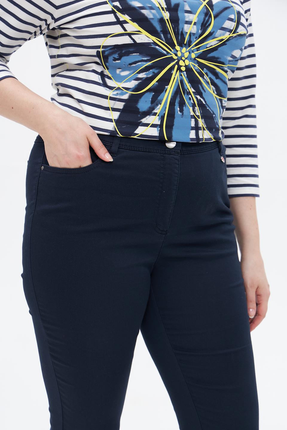 Бриджи Relaxed by Toni темно-синие