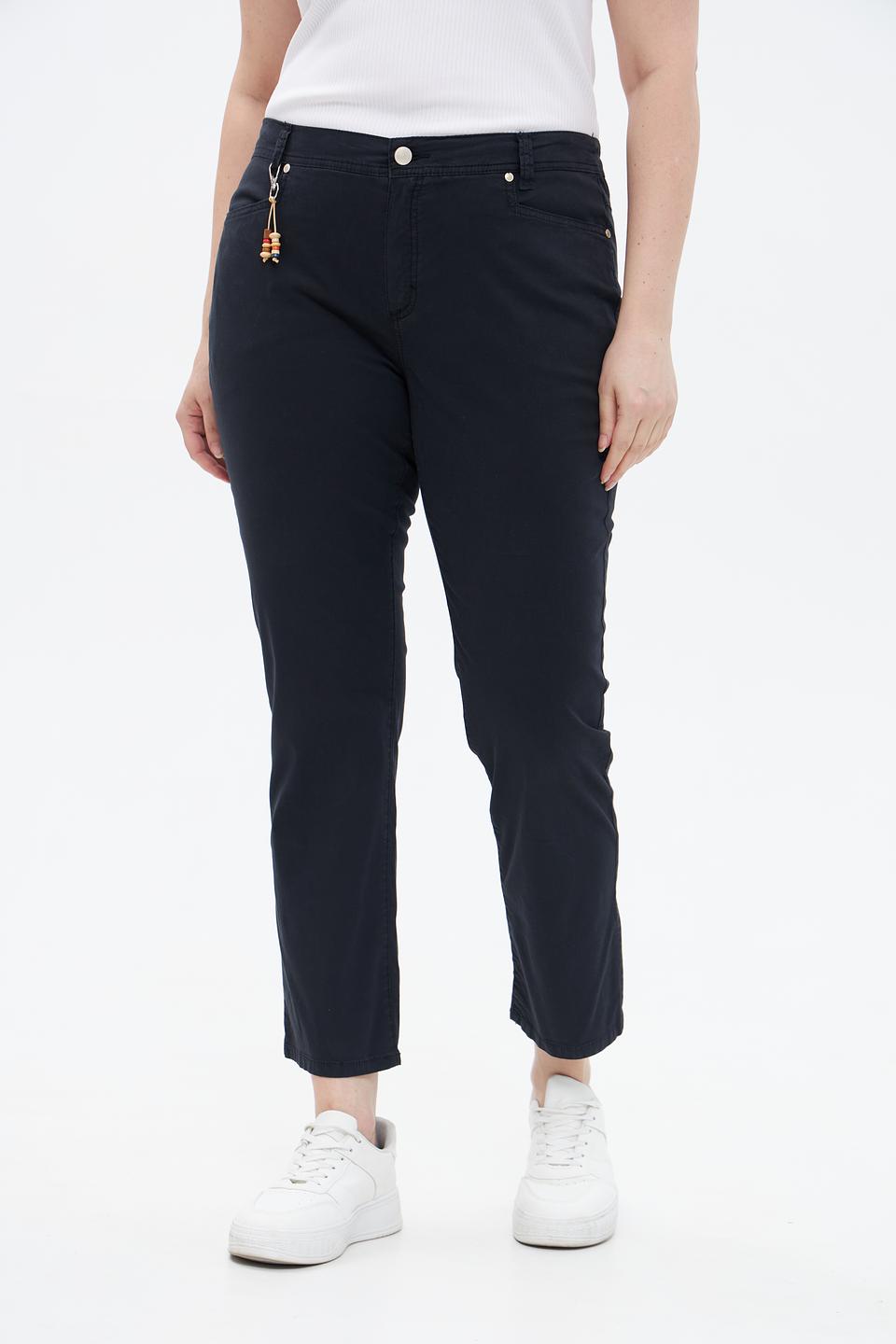 Брюки Anna Montana укороченные темно-синие