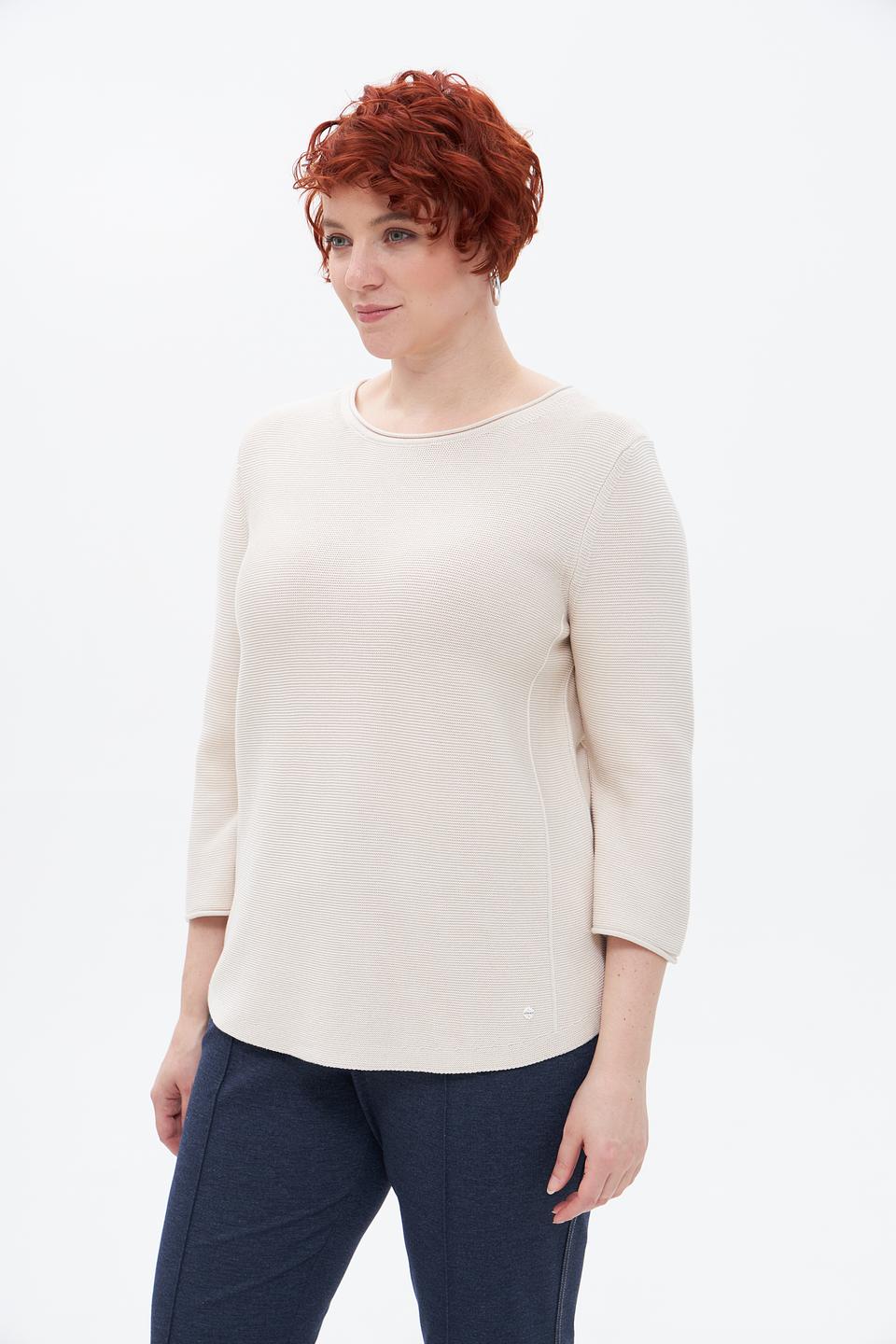 Пуловер Olsen с рукавом 3/4 бежевый