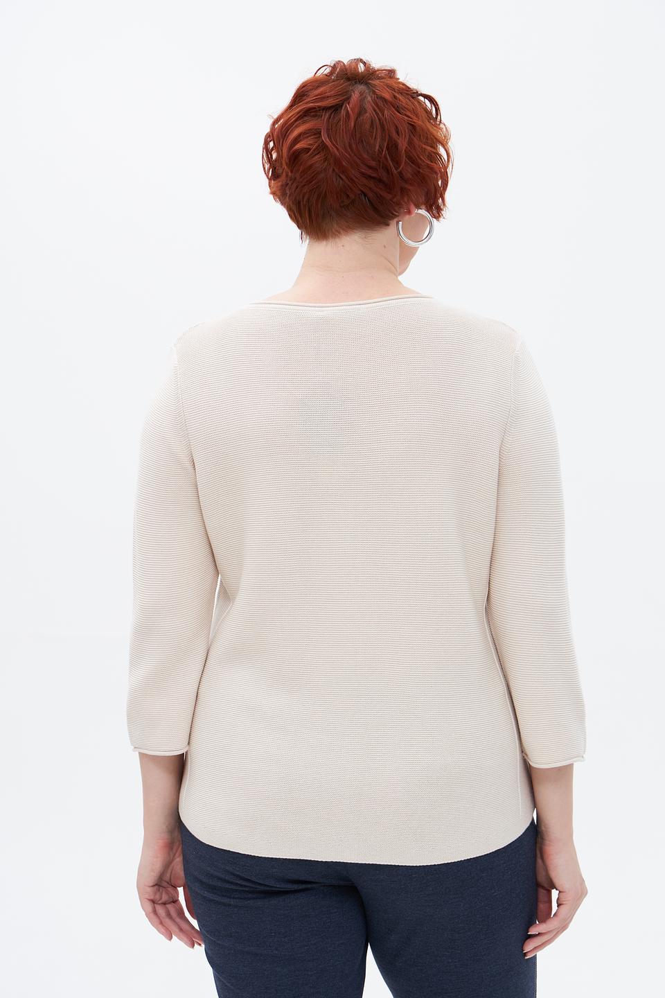 Пуловер Olsen с рукавом 3/4 бежевый