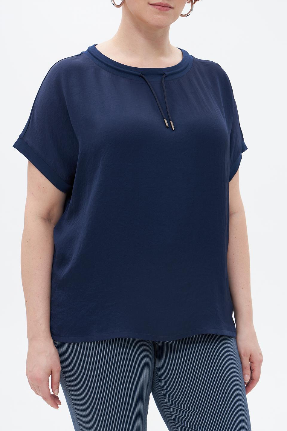 Блуза Margittes с завязками синяя