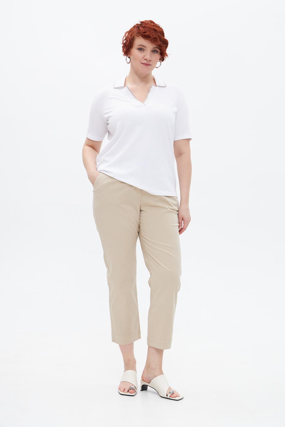 Брюки кюлоты Frapp бежевые