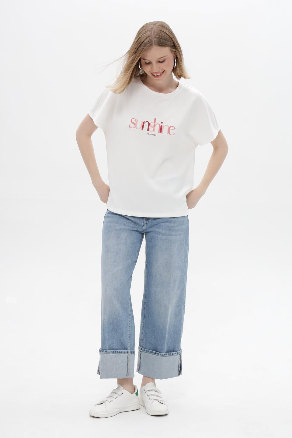 Блуза Tom Tailor с принтом sunshine