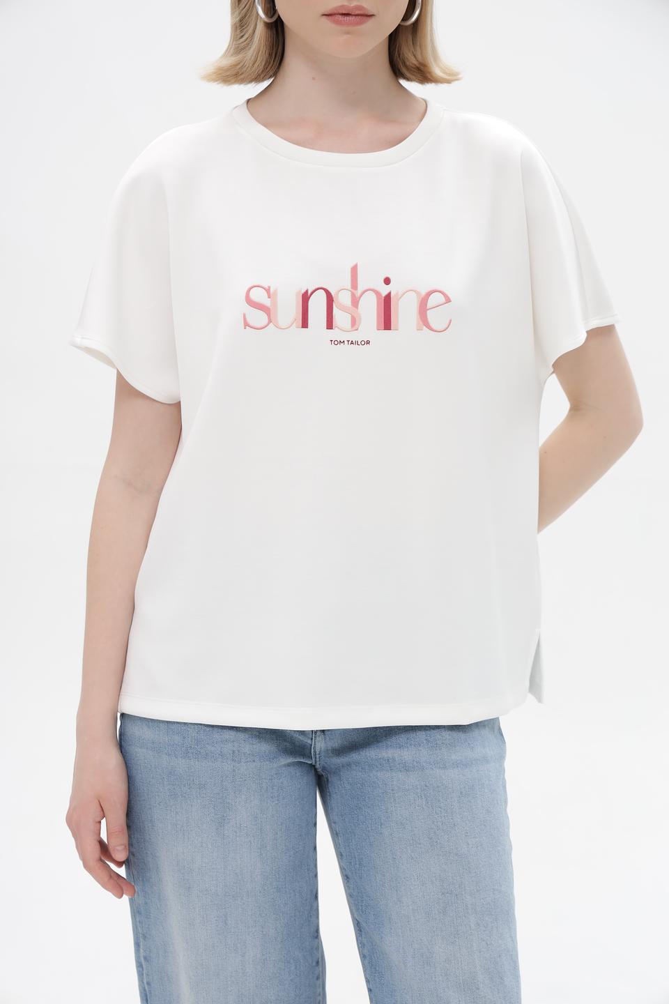 Блуза Tom Tailor с принтом sunshine