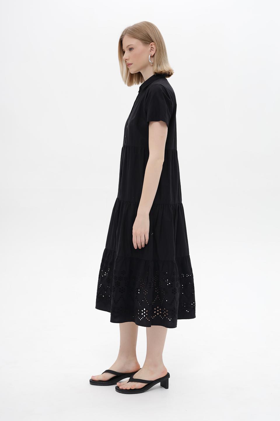 Платье Broadway чёрное с вышивкой