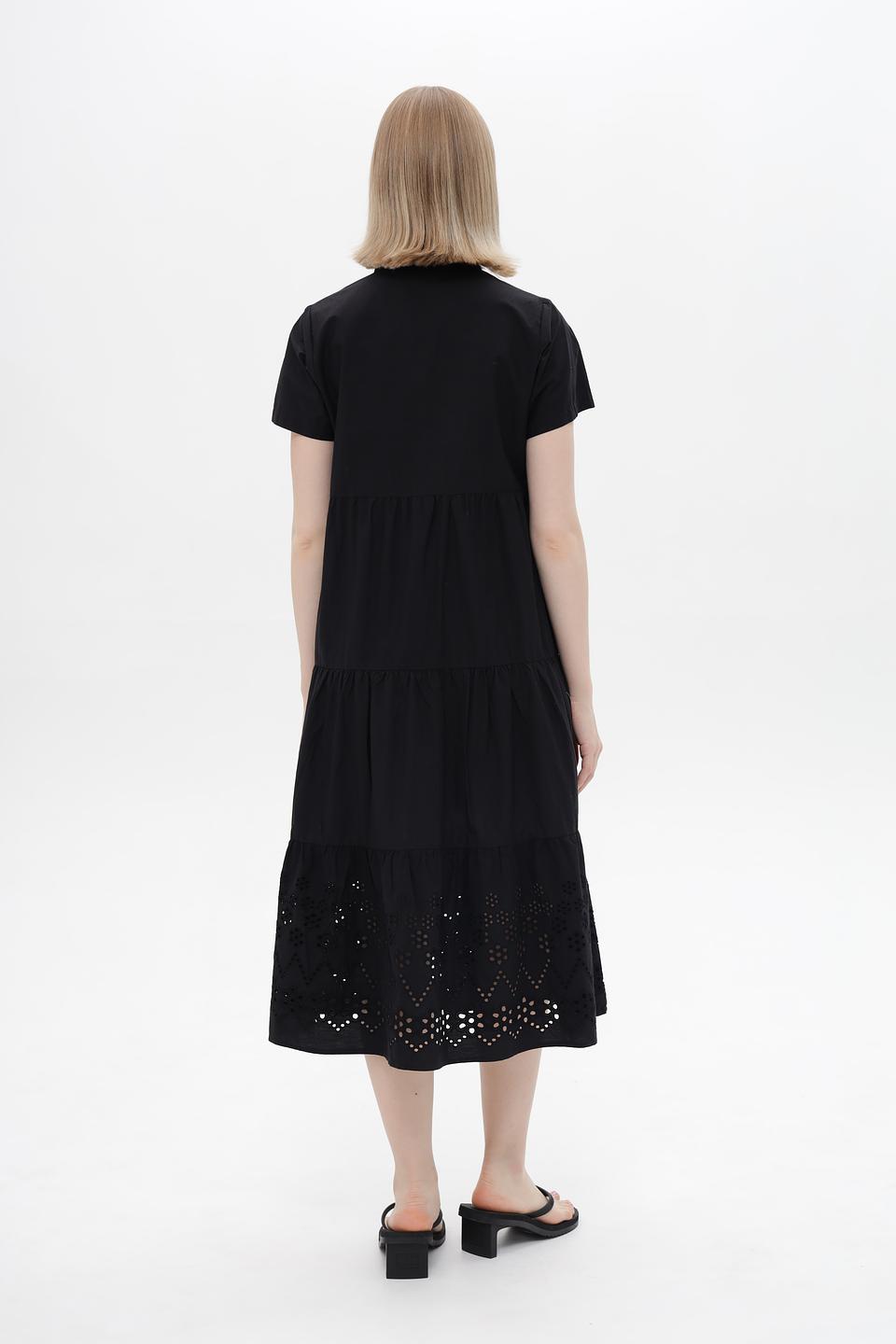 Платье Broadway чёрное с вышивкой