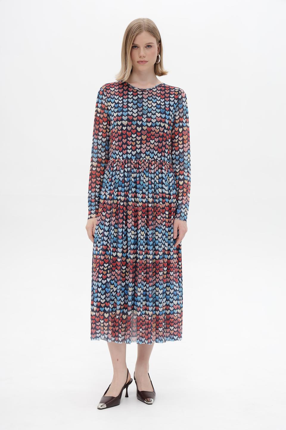 Платье Rich and Royal с принтом сердец