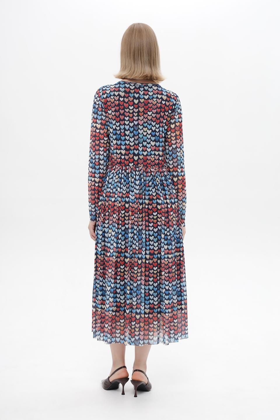 Платье Rich and Royal с принтом сердец