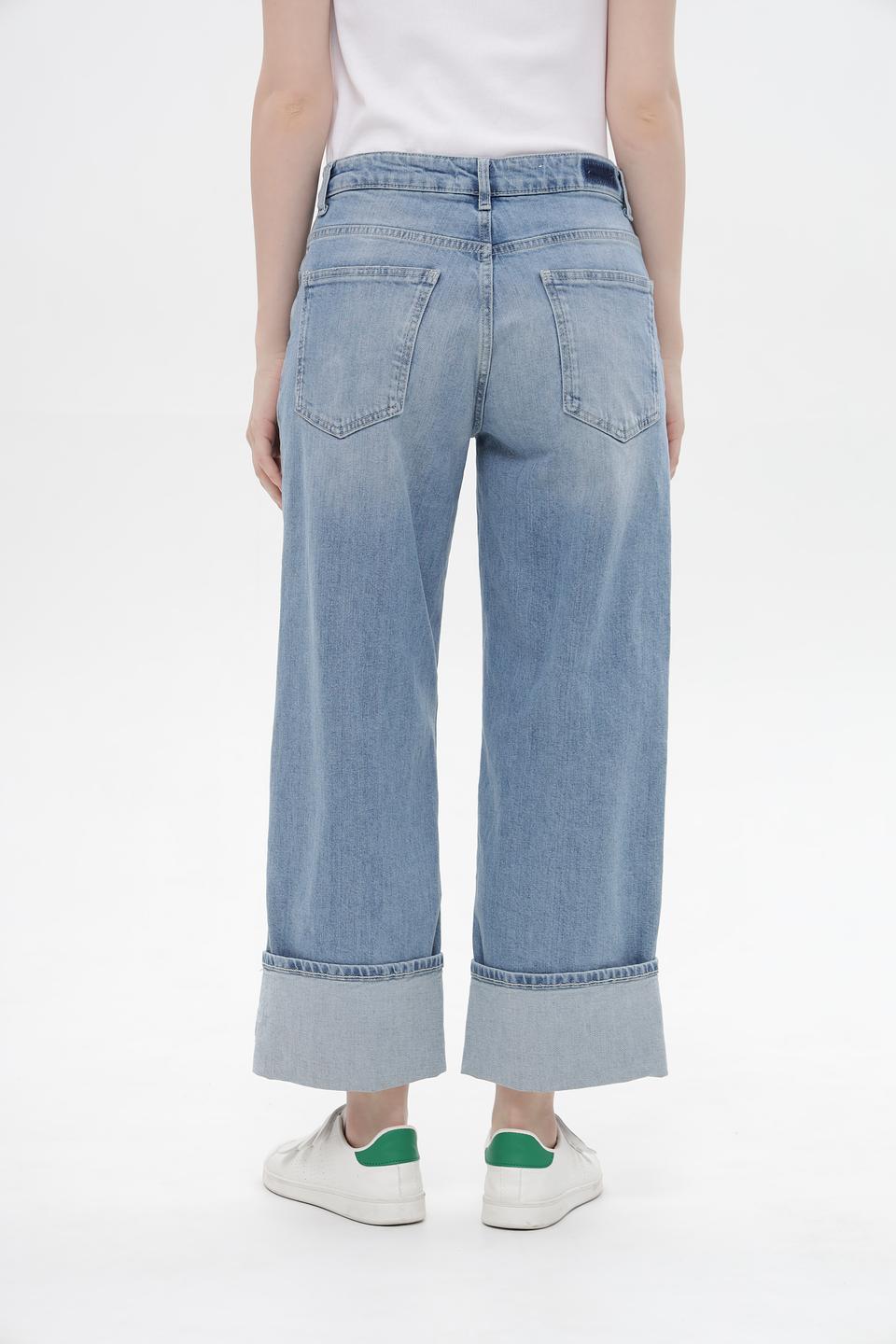 Джинсы палаццо Rich and Royal голубые