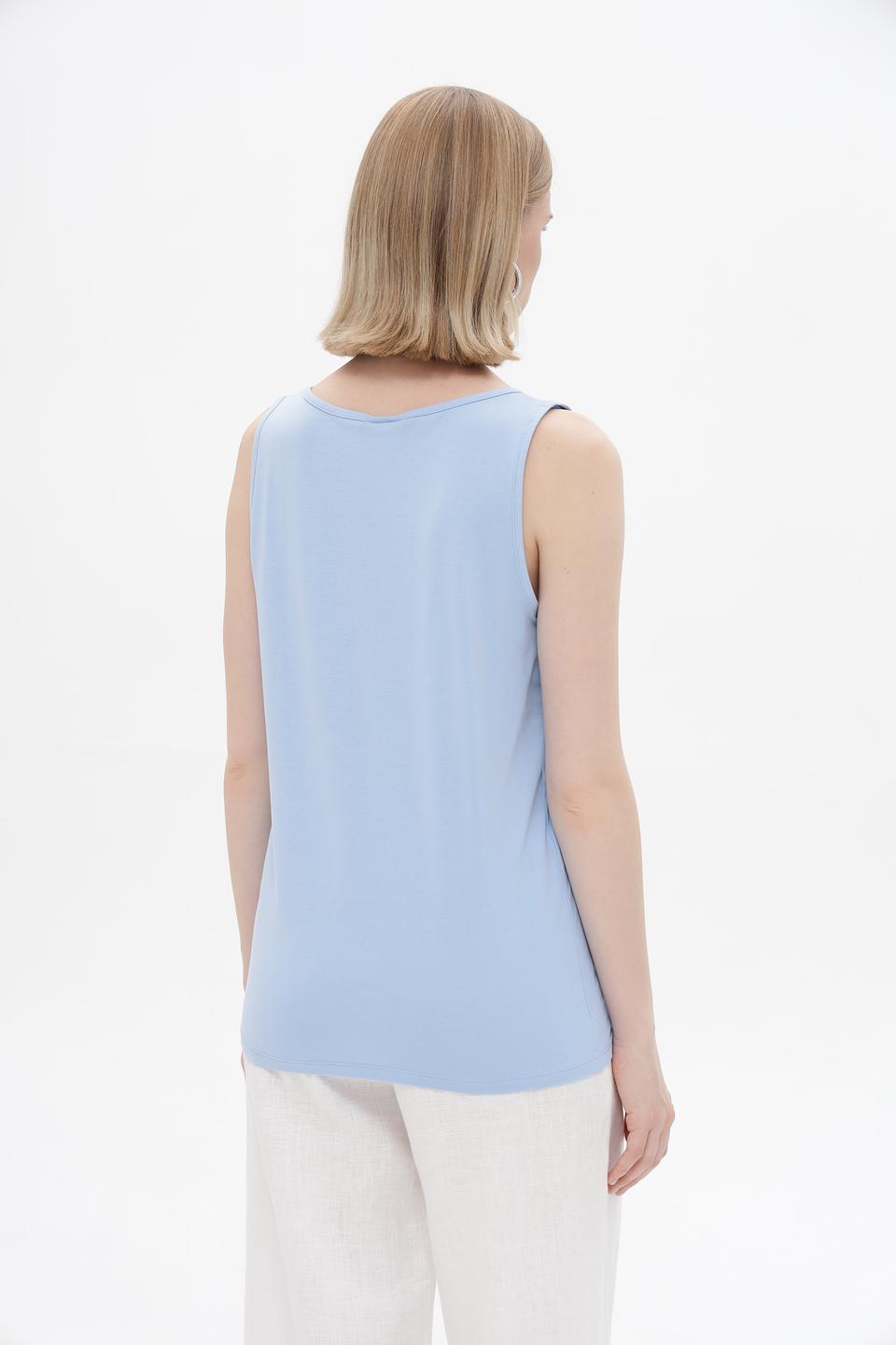 Топ Lebek базовый голубой