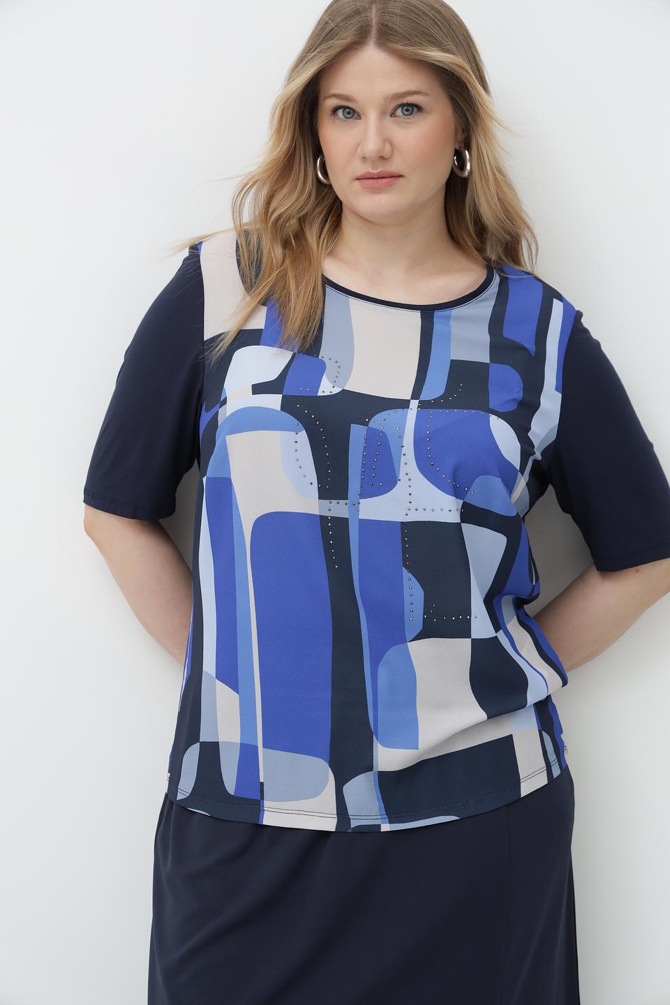 Блуза Lebek с геометрическим принтом