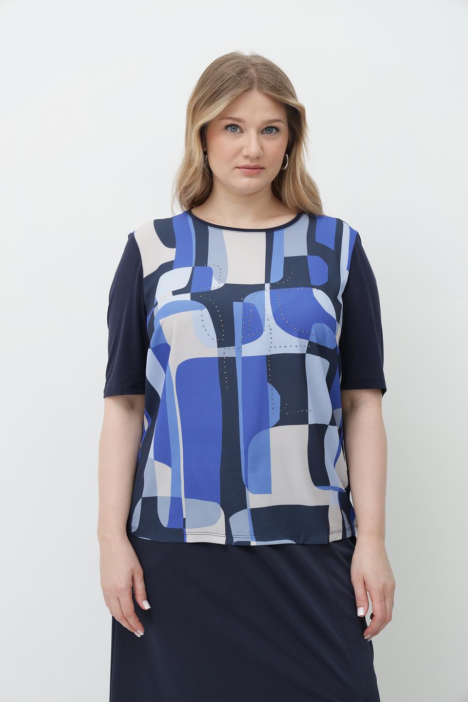 Блуза Lebek с геометрическим принтом