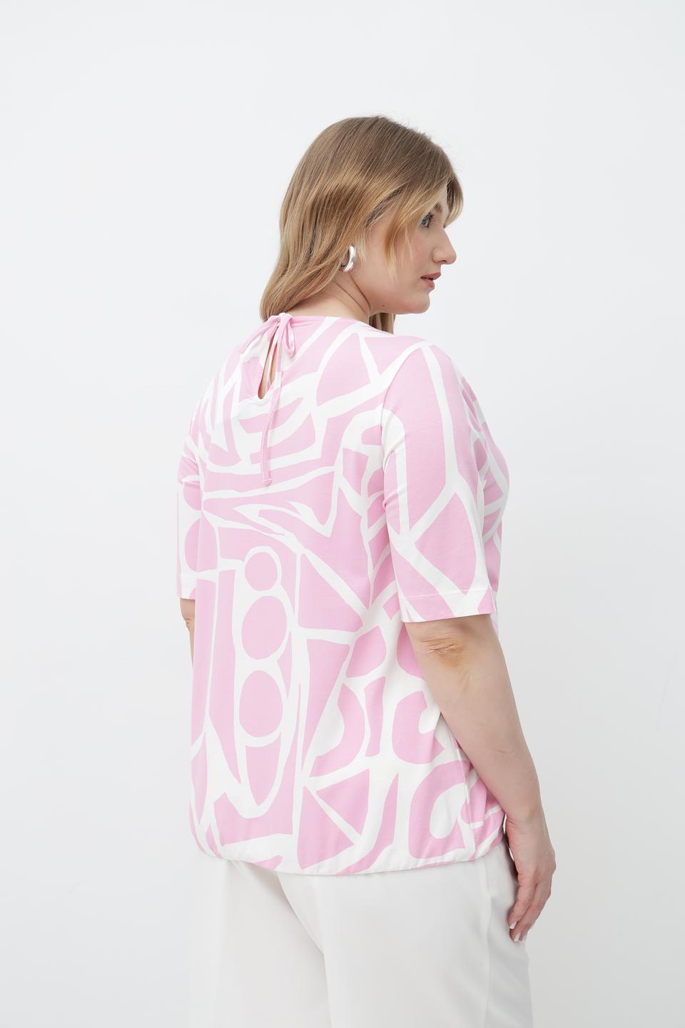 Футболка Frapp с принтом розовый