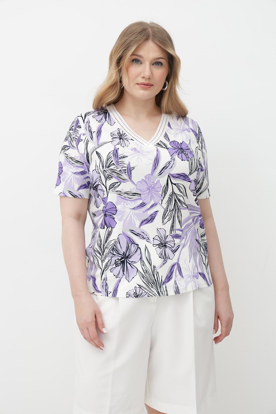 Футболка Frank Walder с цветочным принтом