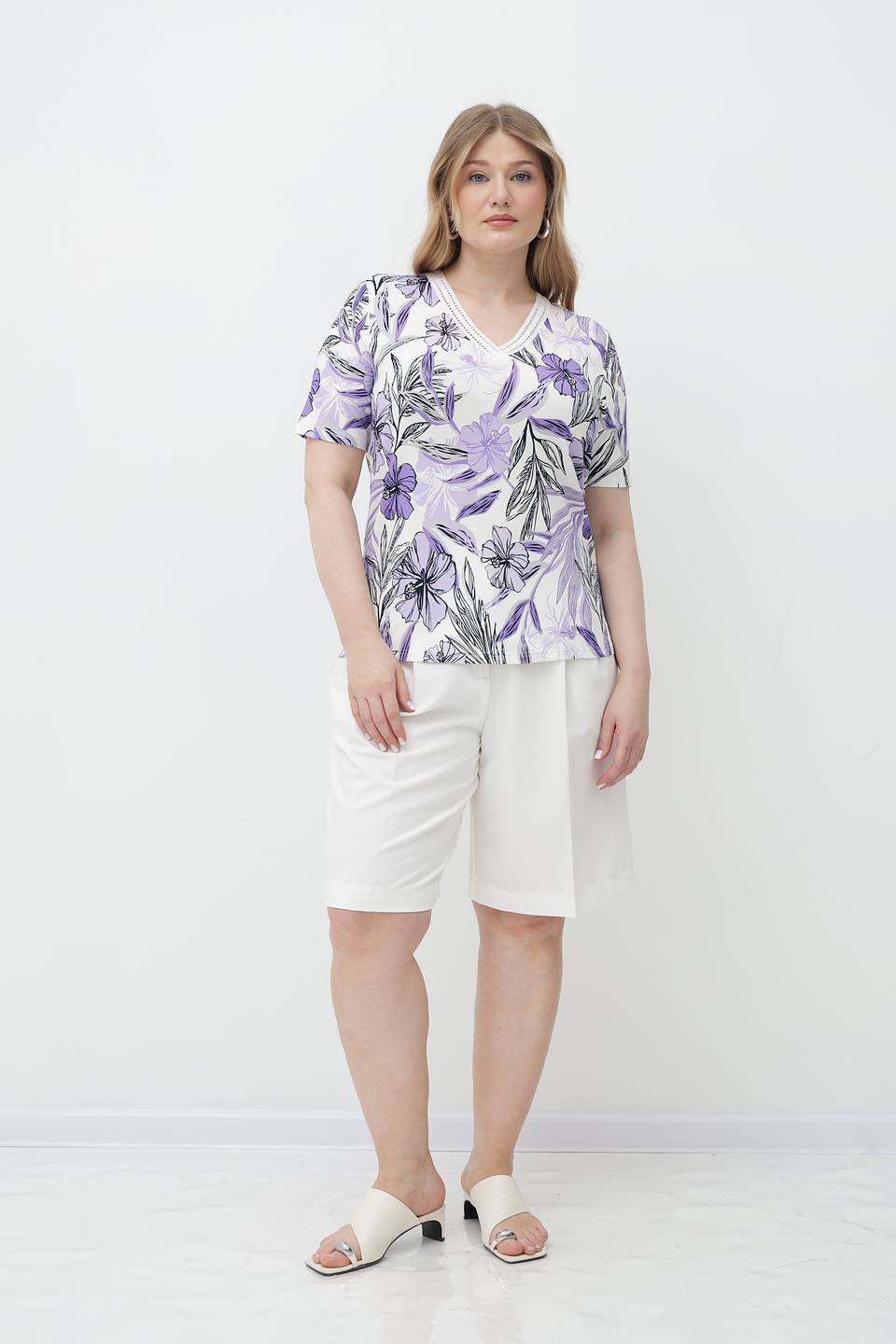 Футболка Frank Walder с цветочным принтом