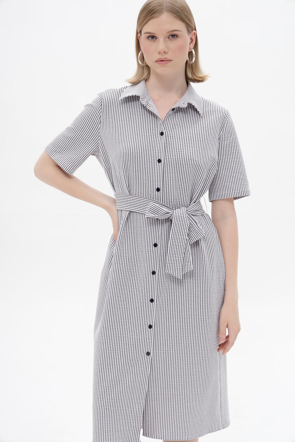 Платье Frank Walder в полоску