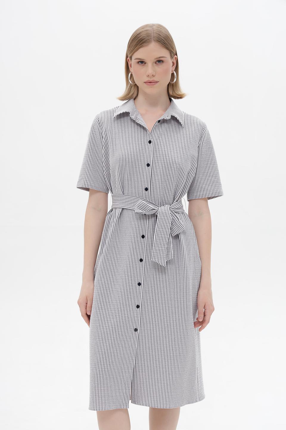 Платье Frank Walder в полоску