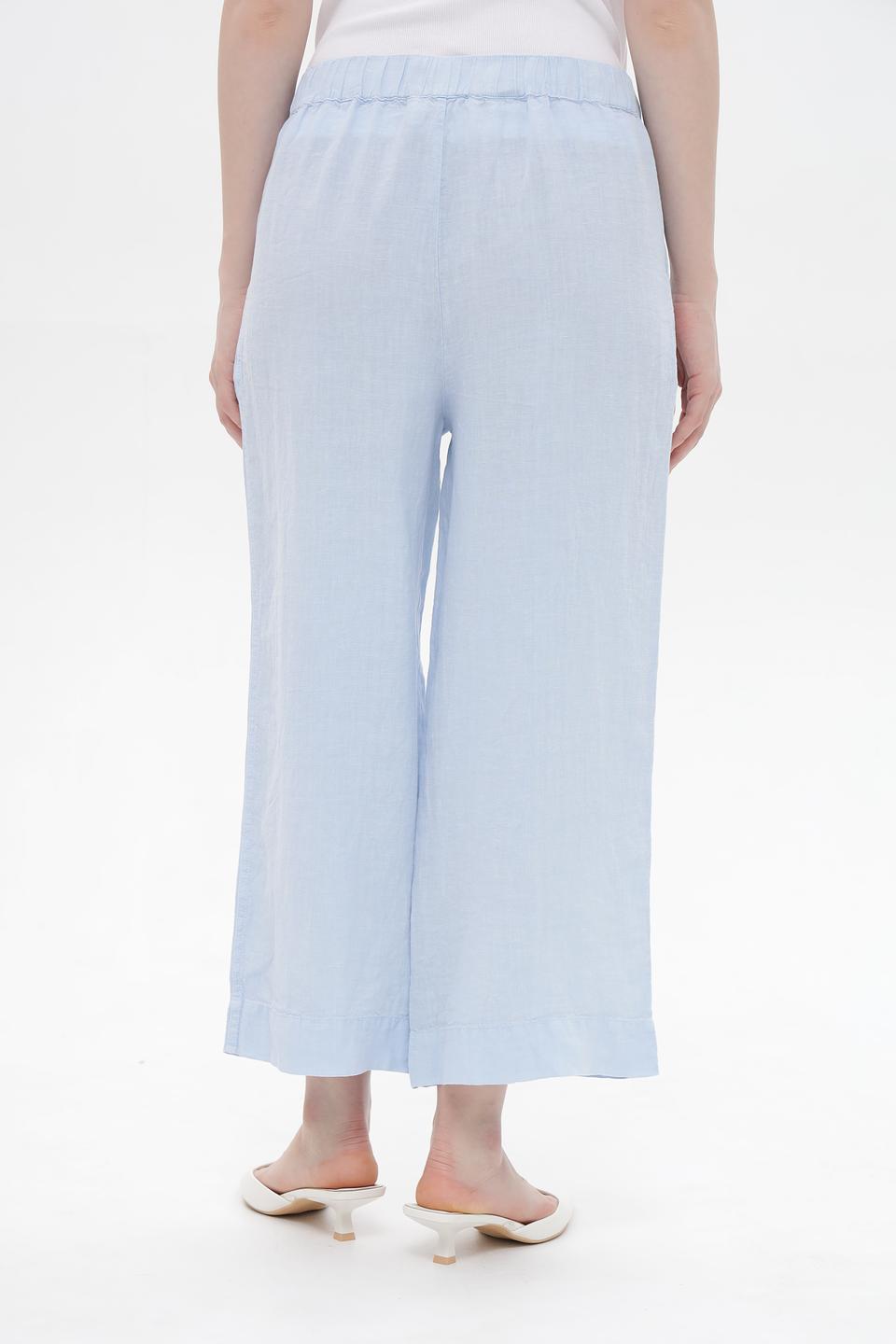 Брюки клёш Oui голубые