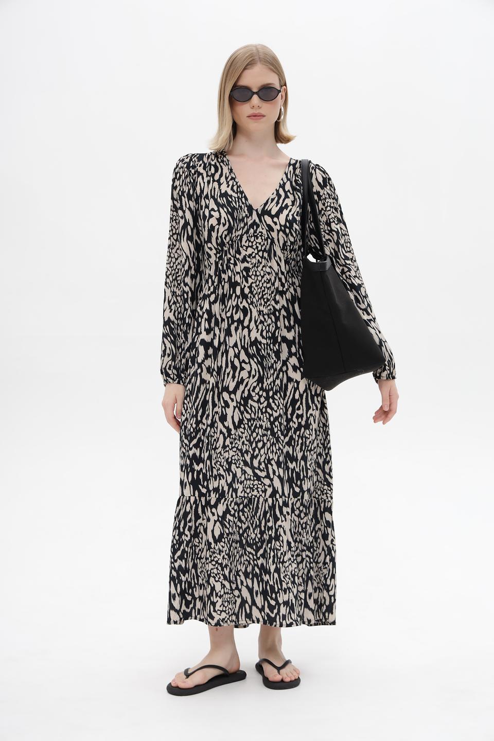 Платье Monari с принтом леопард