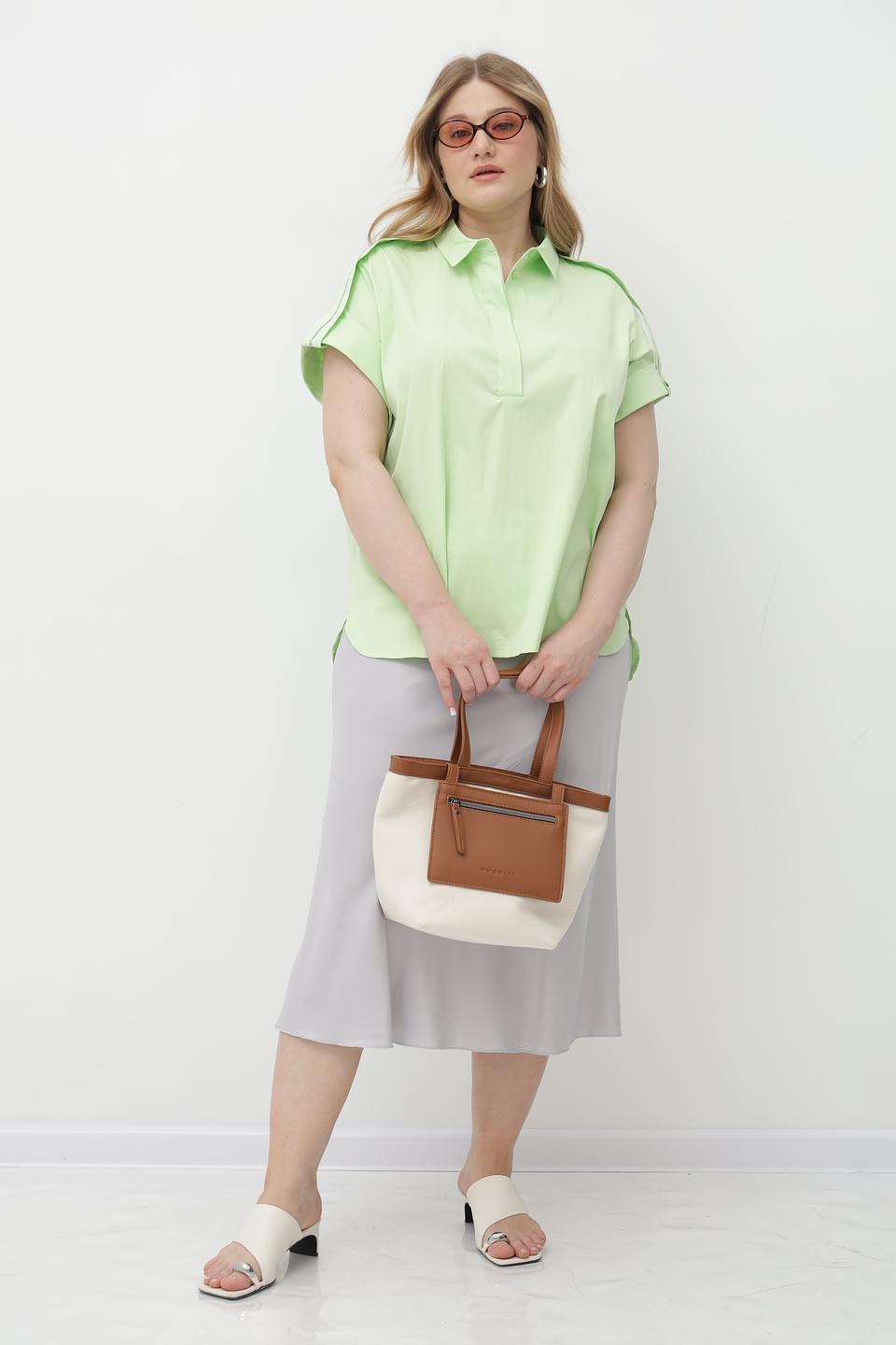 Блуза Tuzzi мятная с рукавами-крылышками