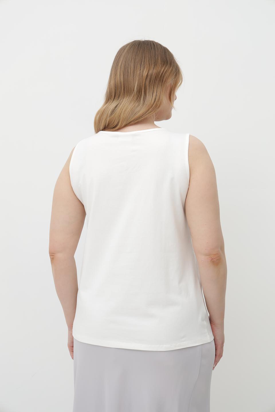 Топ женский Lebek базовый белый