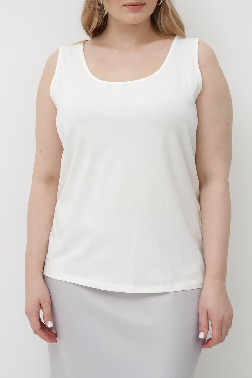 Топ женский Lebek базовый белый