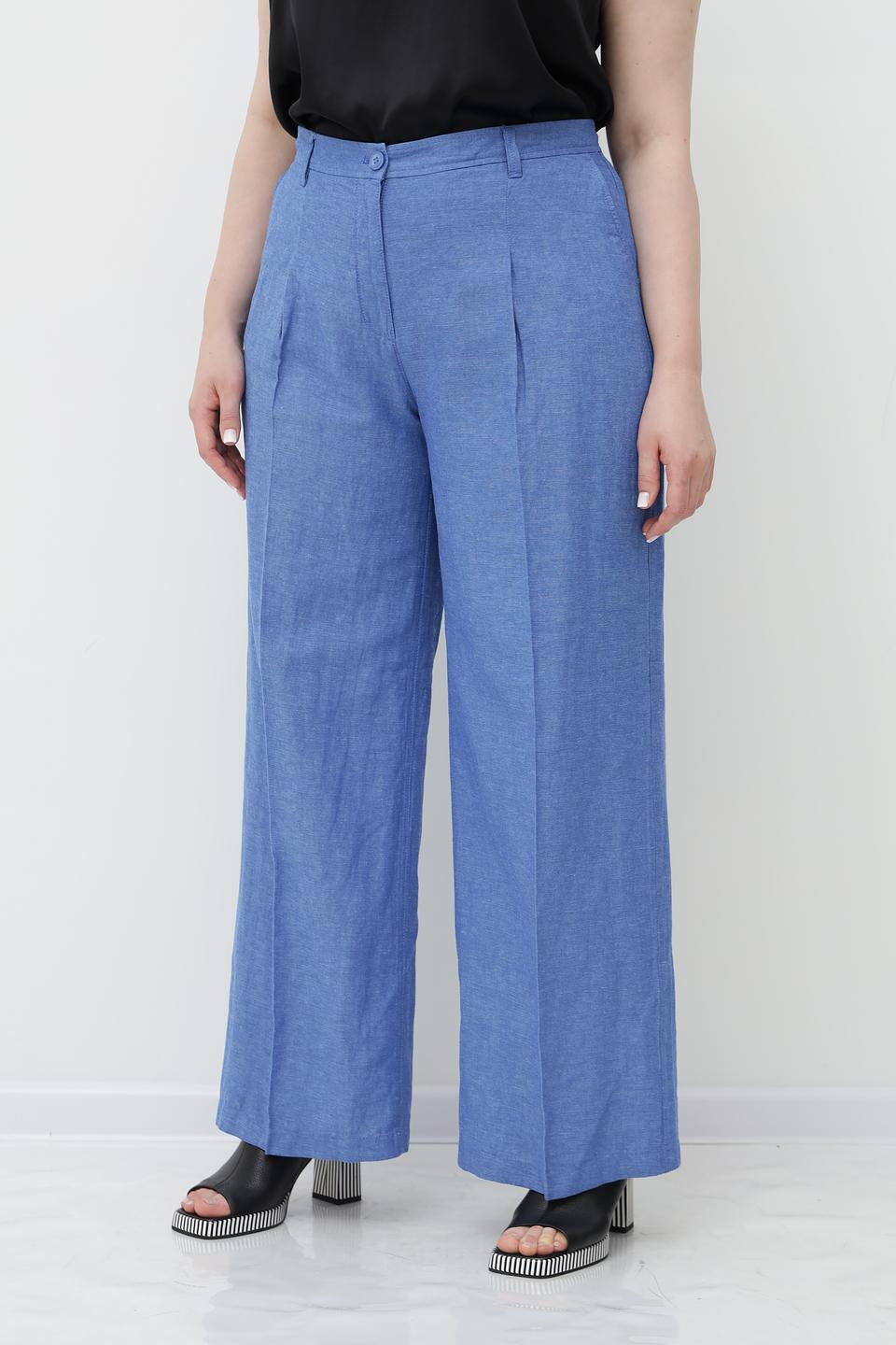 Брюки палаццо Olsen голубые