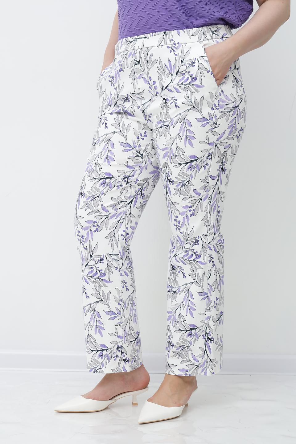 Брюки Frank Walder с цветочным принтом